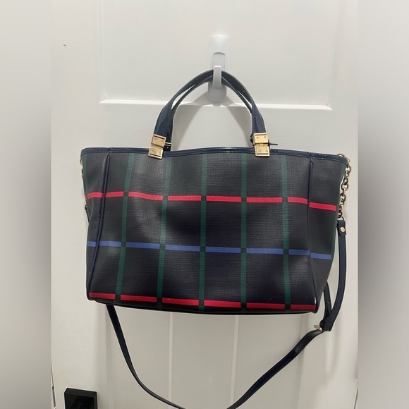Tommy Hilfiger Medium Check Tote Bag with Crossbody Strap - Picture 3 of 7